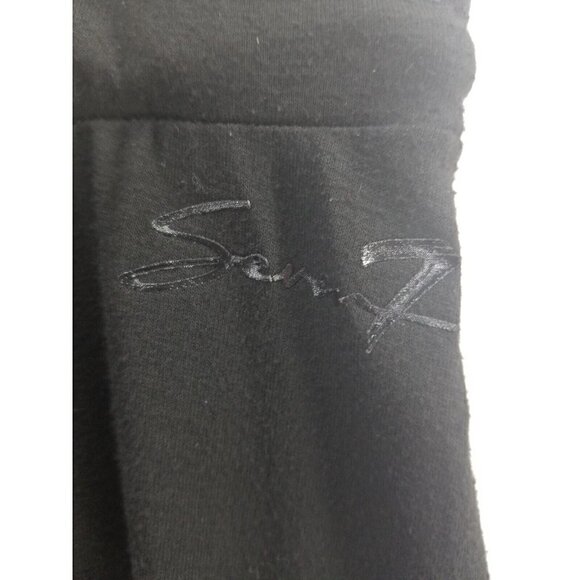 Seven7 Womens L Midi Skirt Stretch Knit Black Drawstring Pull On - Picture 2 of 8